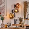 Ripoll Kogellampje, Wandlamp Chroom, Goud, Duidelijk, Koperkleurig, Rookkleurig, 3-lichts