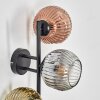 Ripoll Kogellampje, Wandlamp Chroom, Goud, Duidelijk, Koperkleurig, Rookkleurig, 3-lichts