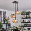 Apedo Hanglamp, Kogellampje, Cluster hanglamp Amber, 3-lichts