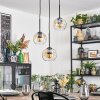 Ripoll Hanglamp, Kogellampje, Cluster hanglamp Amber, Duidelijk, 3-lichts