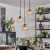 Ripoll Hanglamp, Kogellampje, Cluster hanglamp Amber, Duidelijk, 3-lichts