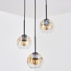 Ripoll Hanglamp, Kogellampje, Cluster hanglamp Amber, Duidelijk, 3-lichts