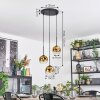 Ripoll Hanglamp, Kogellampje, Cluster hanglamp Goud, Duidelijk, 3-lichts