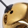 Ripoll Hanglamp, Kogellampje, Cluster hanglamp Goud, Duidelijk, 3-lichts