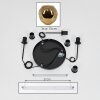 Ripoll Hanglamp, Kogellampje, Cluster hanglamp Goud, 3-lichts