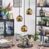 Ripoll Hanglamp, Kogellampje, Cluster hanglamp Goud, 3-lichts