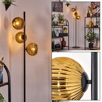 Ripoll Staande lamp Goud, 3-lichts