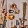 Ripoll Kogellampje, Wandlamp Chroom, Goud, Koperkleurig, Rookkleurig, 3-lichts