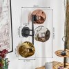 Ripoll Kogellampje, Wandlamp Chroom, Goud, Koperkleurig, Rookkleurig, 3-lichts