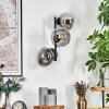 Gastor Kogellampje, Wandlamp Duidelijk, Rookkleurig, 3-lichts