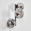 Gastor Kogellampje, Wandlamp Duidelijk, Rookkleurig, 3-lichts