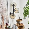 Ripoll Kogellampje, Wandlamp Amber, Duidelijk, 3-lichts