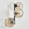 Ripoll Kogellampje, Wandlamp Amber, Duidelijk, 3-lichts