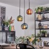 Ripoll Hanglamp, Kogellampje, Cluster hanglamp Blauw, Groen, Koperkleurig, 3-lichts