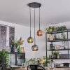 Ripoll Hanglamp, Kogellampje, Cluster hanglamp Blauw, Groen, Koperkleurig, 3-lichts