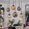 Gastor Hanglamp, Kogellampje, Hanglamp Amber, Rookkleurig, 6-lichts