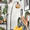 Ripoll Staande lamp, Booglampen Zwart, 1-licht