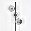 Ripoll Staande lamp Chroom, Rookkleurig, 3-lichts