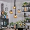 Ripoll Hanglamp, Kogellampje, Cluster hanglamp Amber, 4-lichts