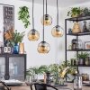 Ripoll Hanglamp, Kogellampje, Cluster hanglamp Amber, 4-lichts