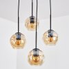 Ripoll Hanglamp, Kogellampje, Cluster hanglamp Amber, 4-lichts