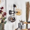 Ripoll Kogellampje, Wandlamp Amber, Duidelijk, Rookkleurig, 3-lichts