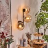 Gastor Kogellampje, Wandlamp Amber, Duidelijk, 3-lichts
