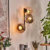 Gastor Kogellampje, Wandlamp Amber, Duidelijk, Rookkleurig, 3-lichts