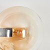 Gastor Kogellampje, Wandlamp Amber, Duidelijk, Rookkleurig, 3-lichts