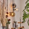 Gastor Kogellampje, Wandlamp Amber, Duidelijk, Rookkleurig, 3-lichts