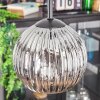 Ripoll Hanglamp, Kogellampje, Cluster hanglamp Chroom, Rookkleurig, 3-lichts