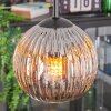 Ripoll Hanglamp, Kogellampje, Cluster hanglamp Chroom, Rookkleurig, 3-lichts