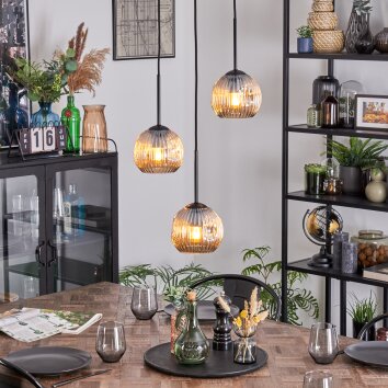Ripoll Hanglamp, Kogellampje, Cluster hanglamp Amber, 3-lichts