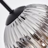 Ripoll Hanglamp, Kogellampje, Cluster hanglamp Chroom, Duidelijk, Rookkleurig, 3-lichts
