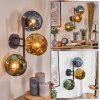 Ripoll Kogellampje, Wandlamp Blauw, Goud, Groen, 3-lichts