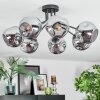 Ripoll Plafondlamp, Kogellampje Chroom, Rookkleurig, 7-lichts