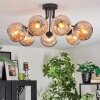 Ripoll Plafondlamp, Kogellampje Amber, 7-lichts
