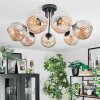 Ripoll Plafondlamp, Kogellampje Amber, 7-lichts