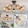 Ripoll Plafondlamp, Kogellampje Amber, Duidelijk, 7-lichts