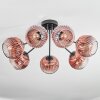 Ripoll Plafondlamp, Kogellampje Duidelijk, Koperkleurig, 7-lichts