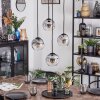 Ripoll Hanglamp, Kogellampje, Cluster hanglamp Duidelijk, Rookkleurig, 4-lichts