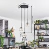 Ripoll Hanglamp, Kogellampje, Cluster hanglamp Amber, Duidelijk, 3-lichts