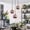 Ripoll Hanglamp, Kogellampje, Cluster hanglamp Koperkleurig, 3-lichts
