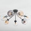 Koyoto Plafondlamp, Kogellampje 82 cm Amber, Duidelijk, Rookkleurig, 7-lichts