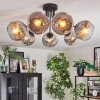 Ripoll Plafondlamp, Kogellampje Chroom, Duidelijk, Rookkleurig, 7-lichts