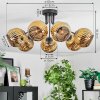 Ripoll Plafondlamp, Kogellampje Goud, 7-lichts