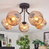 Ripoll Plafondlamp, Kogellampje Amber, 5-lichts