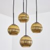 Koyoto Hanglamp, Kogellampje, Cluster hanglamp Goud, 4-lichts