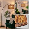 Cando Staande lamp, Booglampen Chroom, Zwart, 1-licht