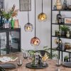 Ripoll Hanglamp, Kogellampje, Cluster hanglamp Chroom, Goud, Duidelijk, Koperkleurig, Rookkleurig, 3-lichts